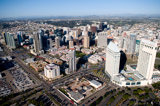 Aerial view of Downtown San Diego