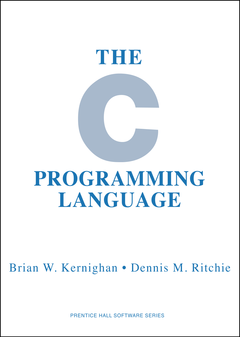 First Edition of the manual for C programming language