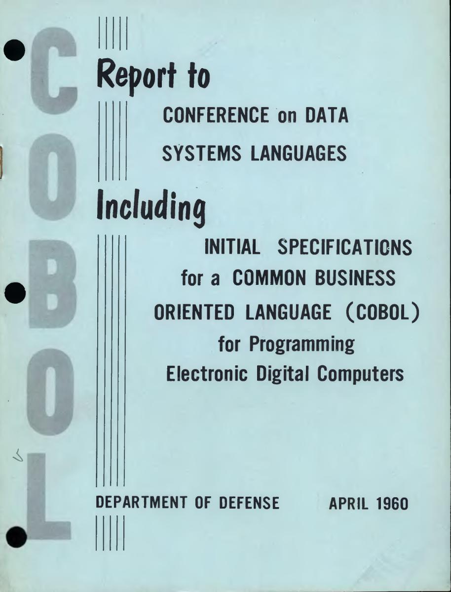 Report cover for COBOL
