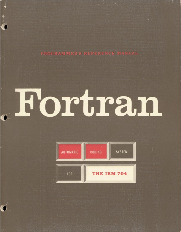 Book cover for the Fortran manual
