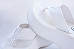 White Flip Flops