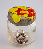 Small decorated jar