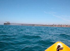 Kayaking in the ocean