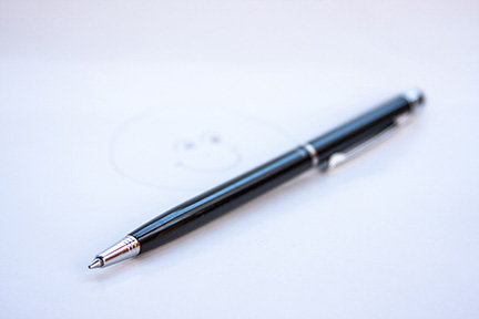 Slim black pen